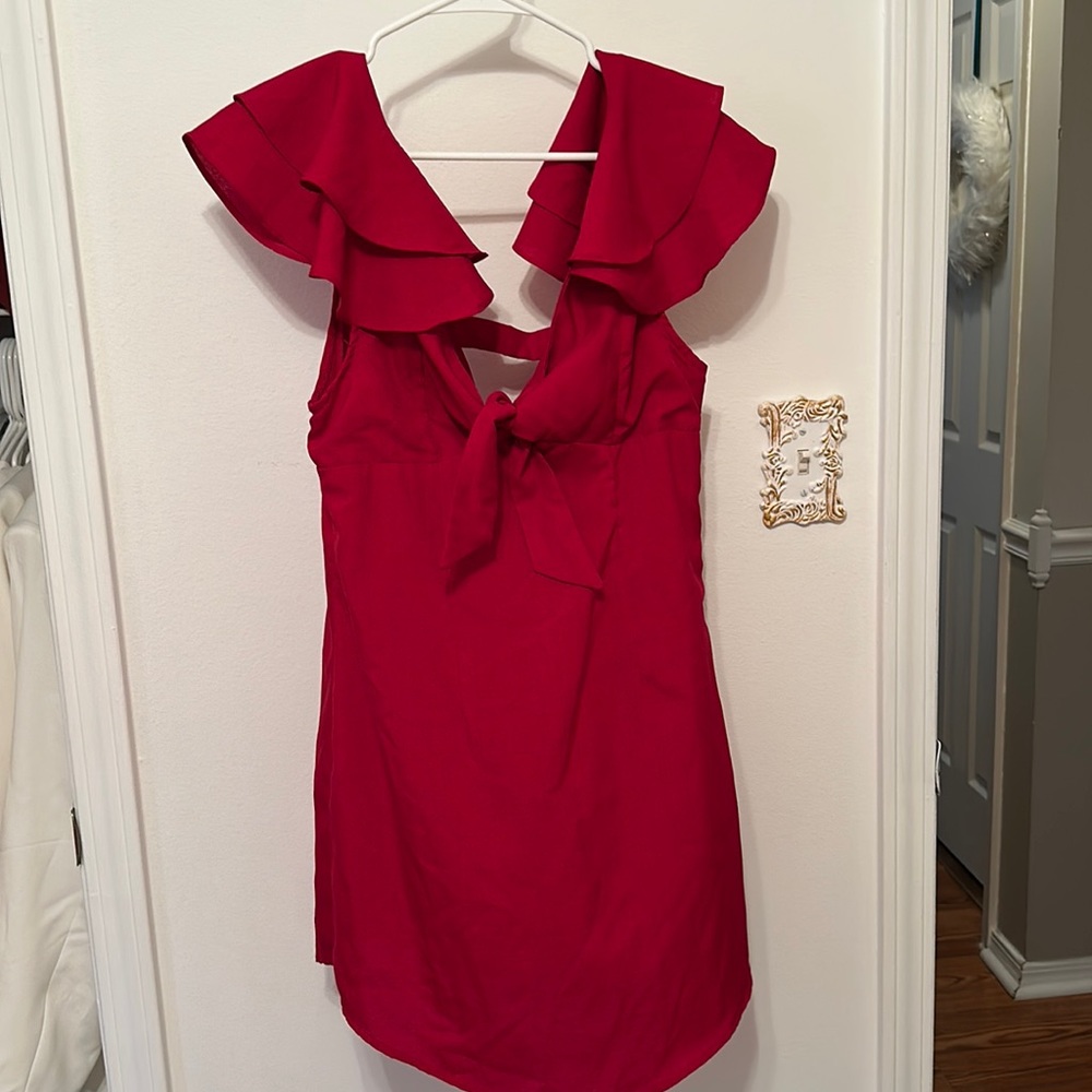 Verge girl red dress